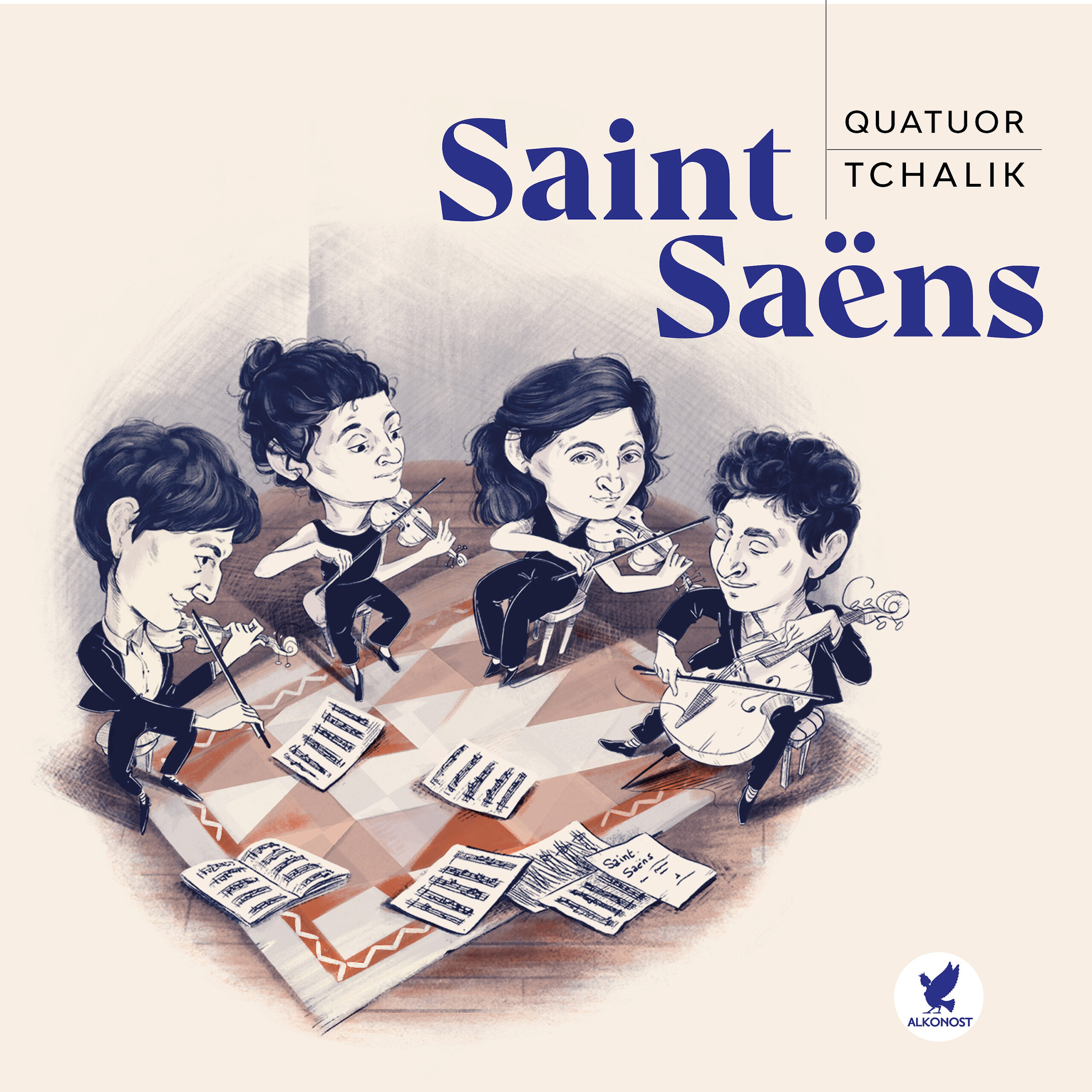 COVER_Saint_Saens_QT_ALK007_Web Cover Quatuor Tchalik