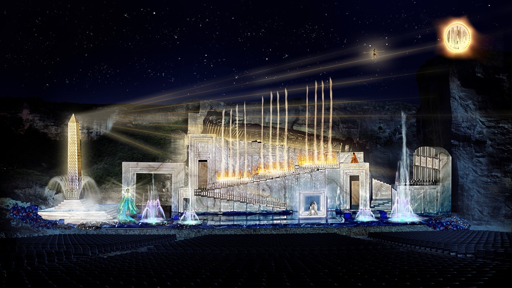 Opera in the quarry Stage design (c) Thaddeus Strassberger