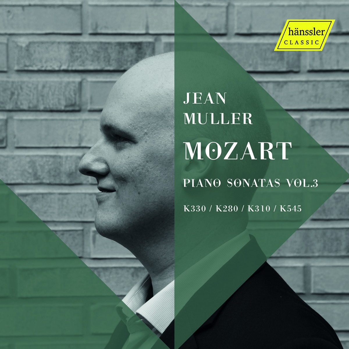 CD Cover Jean Muller Mozart Vol. 3 | Hänssler Classic